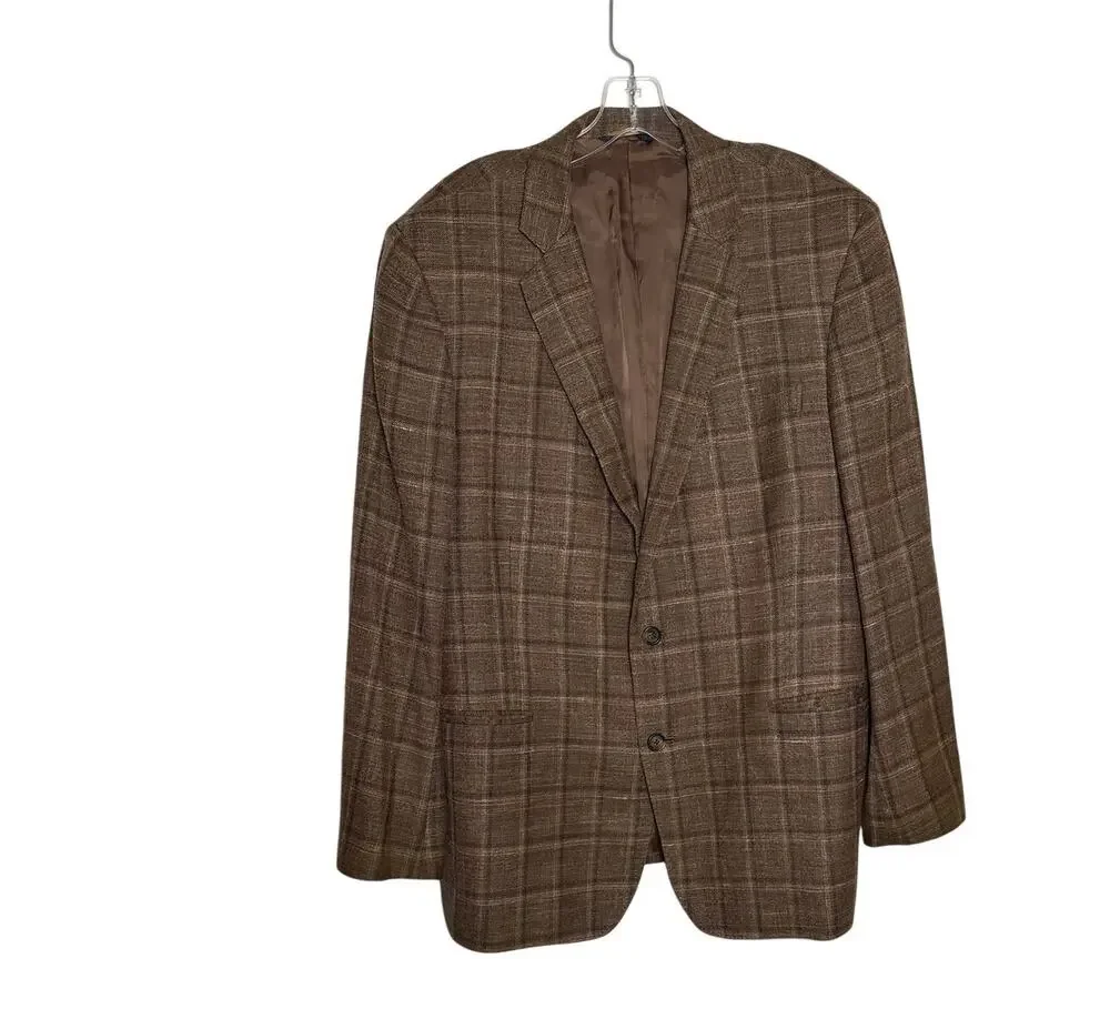 Brooks Brothers Regent E Thomas Wool Silk Linen Sport Coat 45R